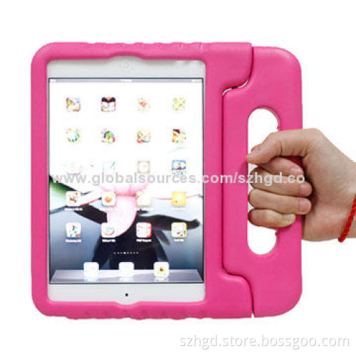 Cover for new iPad mini with bag design, non-toxic and safe material for kids